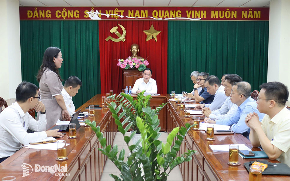 Chủ tịch UBND tỉnh Võ Tấn Đức chủ trì buổi làm việc